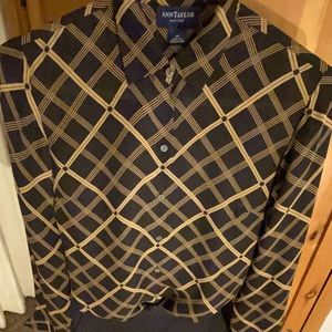 Ann Taylor Petites  beautifully tailored silk dress shirt women’s 2P